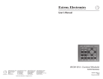 Extron electronics A-3 User`s manual