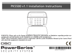 DSC LCD 5500 Installation manual