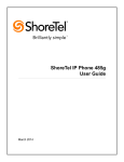 ShoreTel 485g User guide