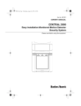 Radio Shack CENTRAL 2000 49-351 Owner`s manual