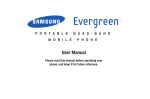 Samsung Evergreen User manual