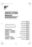 Daikin FTKS71FV1B Installation manual