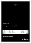 Audiolab 8000S Instruction manual