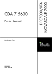 Bull Cedoc DPS7000/XTA NOVASCALE 7000 CDA 7 5630 Product manual