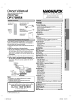 Magnavox DP170MS8 Owner`s manual