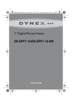 Dynex DX-DPF7-10 User guide