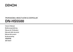Denon DN-HS5500 Owner`s manual