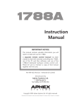 Aphex 1788-R Instruction manual