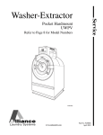 Alliance Laundry Systems 1336 Service manual