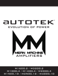 Autotek M40001D Specifications
