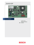 Bosch D7212G Installation guide