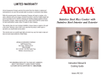 Aroma ARC-530 Instruction manual