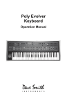 Poly Evolver Keyboard Operation Manual