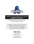 ColdTech CFD-3F Owner`s manual