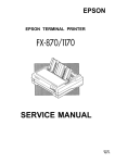Epson C82305 Service manual