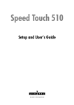 Alcatel SpeedTouch Speed Touch Home Asymmetric Digital Subscriber Line (ADSL) Modem User`s guide