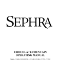 Sephra CF23R2 User manual