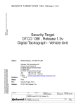 VDO DTCO 1381 REL. 1.3 - Specifications