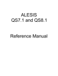 Alesis QS7.1 Instruction manual