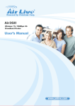AirLive AIR3G User`s manual