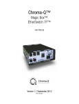 Chroma EtherSwitch 7F User manual