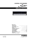 Yamaha S80 Service manual