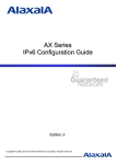 AX Series IPv6 Configuration Guide