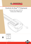 Controll-A-Door S series Instruction manual