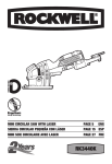 Rockwell RK3440K Operating instructions