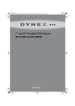 Dynex DX-P7DVD User guide