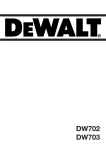 DeWalt DW703 Technical data