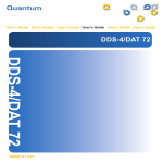 Quantum Audio DAT72 User`s guide