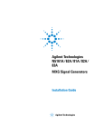 Agilent Technologies MXG (Series A and B) Installation guide