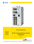 Cooper Bussmann 5073E-T User manual