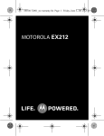 Motorola 89323N Product specifications