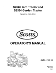 Scotts S2554 Operator`s manual