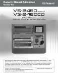 Roland VS-2480CD Owner`s manual