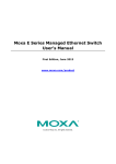 Moxa Technologies E Series User`s manual