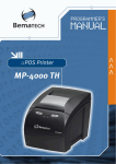 Bematech MP-4000 User`s manual