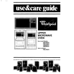 Whirlpool RM978BXV Use & care guide