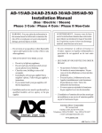 ADC AD-24 Installation manual