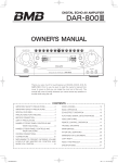 BMB DAR-800II Owner`s manual