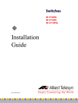 Centrecom AT-3726 Installation guide