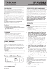 Aviom AV-P2 Owner`s manual