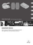 Behringer Europort EPA150 Specifications