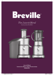 Breville JUICE & BLEND BJB840XL Instruction manual