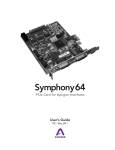 Apogee Symphony 64 User`s guide