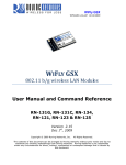 Roving Networks WIFLY GSX User manual