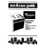 Whirlpool RS6300XV Use & care guide