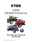 E-TON VIPER 50 ST - SERVICE Owner`s manual